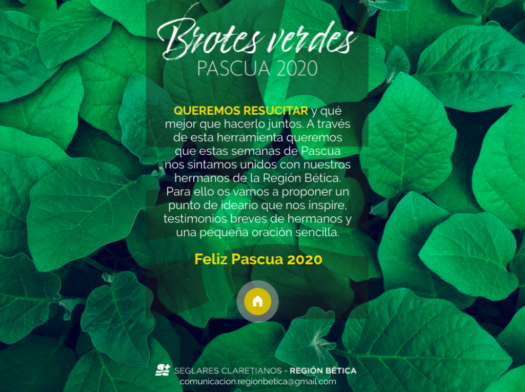 Brotes verdes, Pascua 2020
